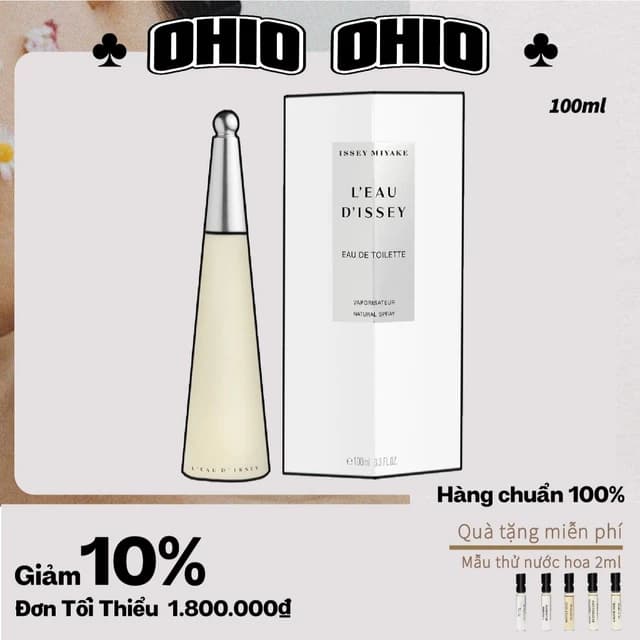 Nước Hoa Nữ Issey Miyake L'Eau D'Issey Eau De Toilette 100ml