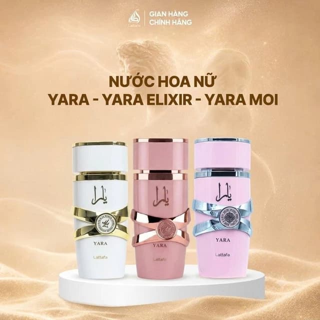 Nước Hoa Nữ Lattafa Yara EDP 100ml Hương Vanilla Ngọt Ngào, Nữ Tính