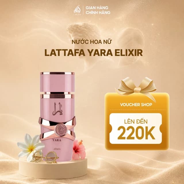 Nước hoa nữ Lattafa Yara Elixir hương thơm ngọt ngào, quyến rũ, hiện đại 100ml