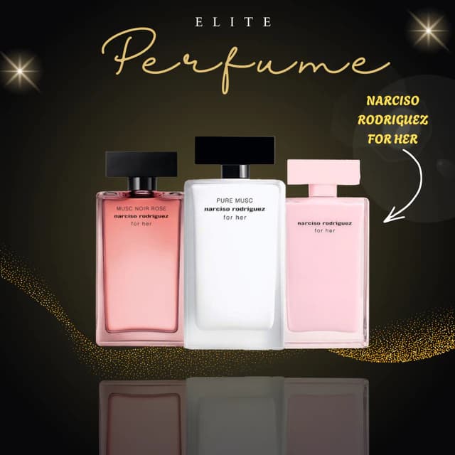 Nước Hoa Nữ Narciso Rodriguez For Her, Musc Noir Rose, Pure Musc 100ml Full Box